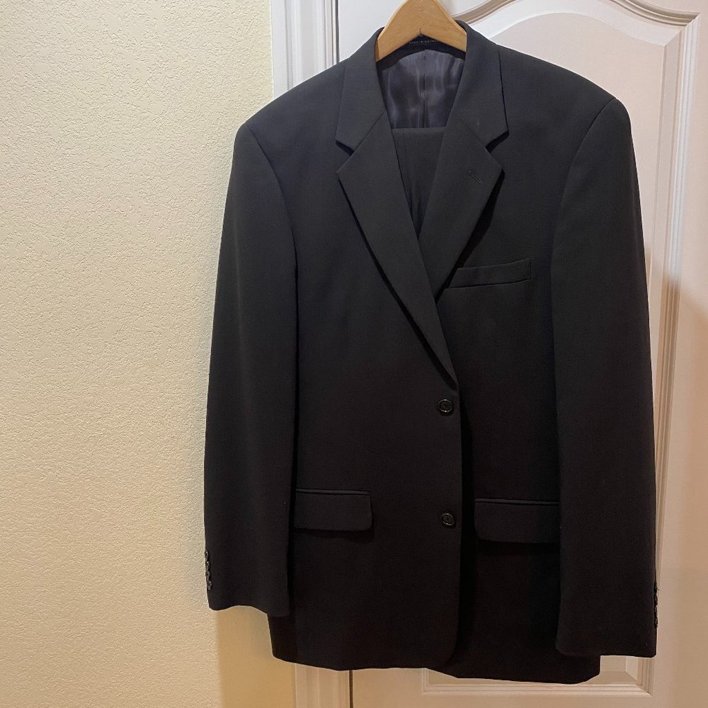 Alfani 100% Wool - Black 2 piece suit